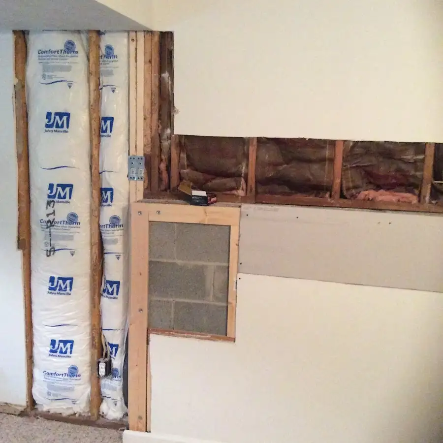 Wall insulation replacement during Structural Drying in Bar Harbor